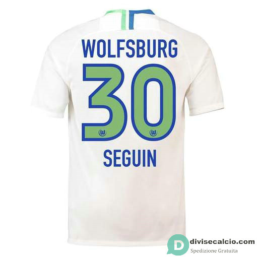 Maglia VfL Wolfsburg Gara Away 30#SEGUIN 2018-2019