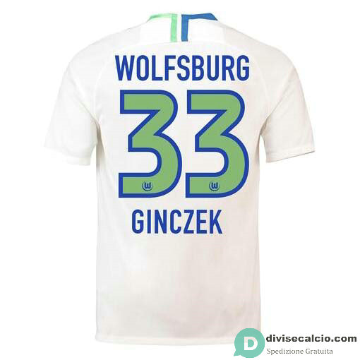 Maglia VfL Wolfsburg Gara Away 33#GINCZEK 2018-2019