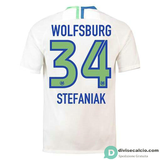 Maglia VfL Wolfsburg Gara Away 34#STEFANIAK 2018-2019