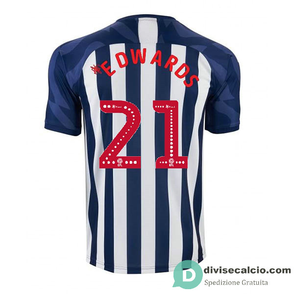 Maglia West Bromwich Gara Home 21#EDWARDS 2019-2020