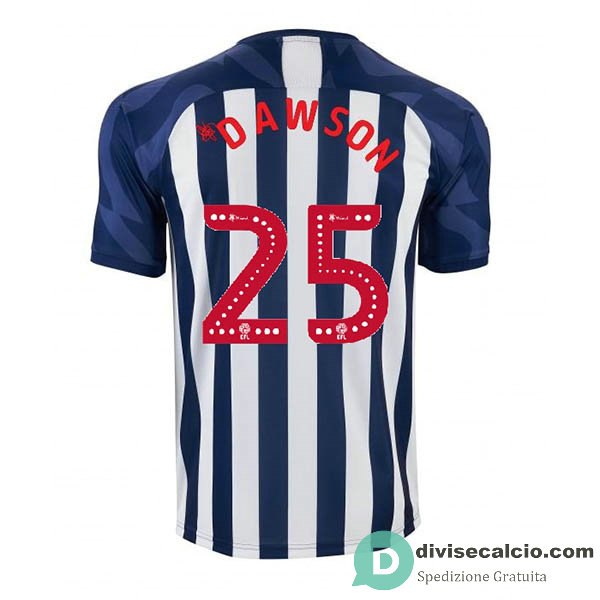 Maglia West Bromwich Gara Home 25#DAWSON 2019-2020