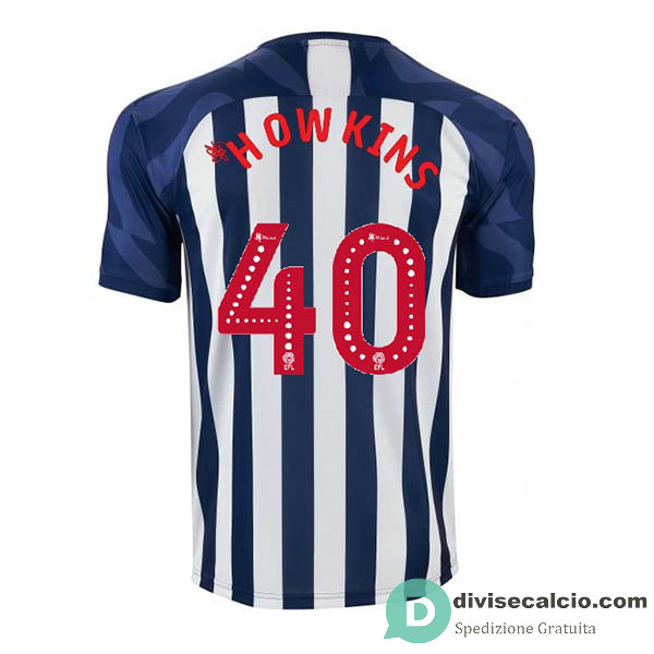 Maglia West Bromwich Gara Home 40#HOWKINS 2019-2020