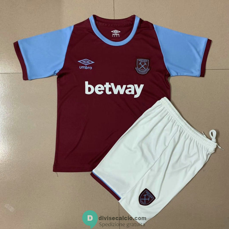 Maglia West Ham United Bambino Gara Home 2020/2021