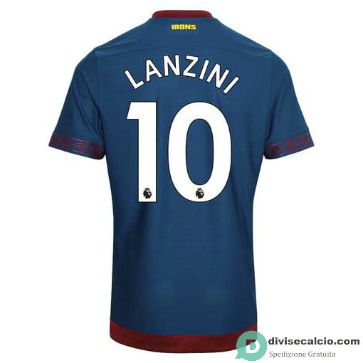 Maglia West Ham United Gara Away 10#LANZINI 2018-2019