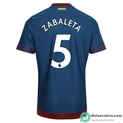 Maglia West Ham United Gara Away 5#ZABALETA 2018-2019