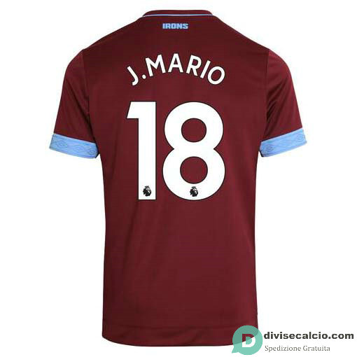 Maglia West Ham United Gara Home 18#J.MARIO 2018-2019