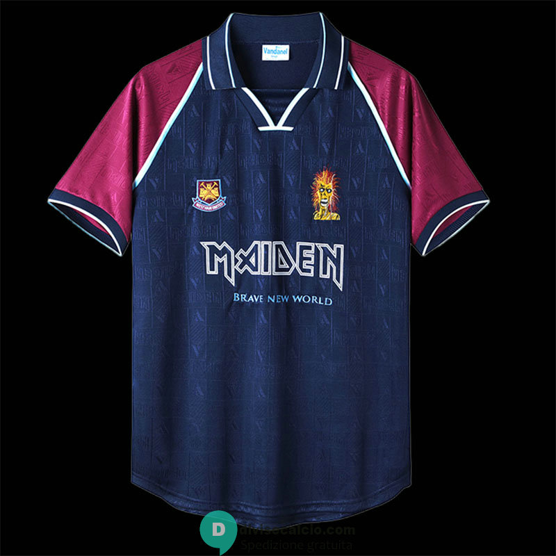 Maglia West Ham United x Iron Maiden Retro Blue 1999/2001