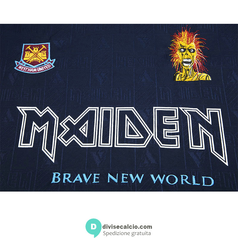 Maglia West Ham United x Iron Maiden Retro Blue 1999/2001