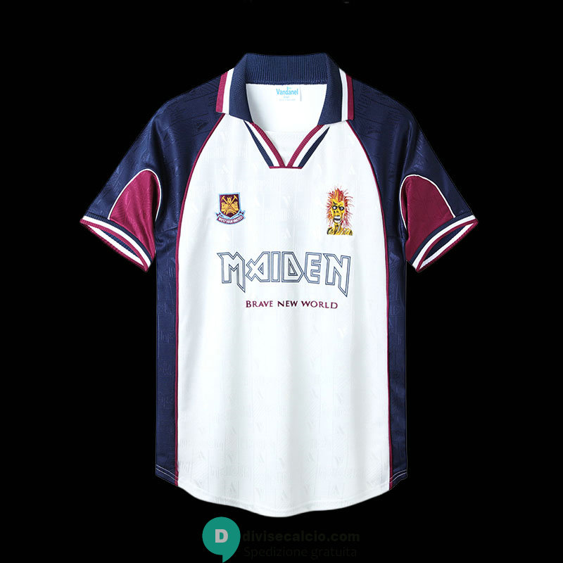 Maglia West Ham United x Iron Maiden Retro White 1999/2001