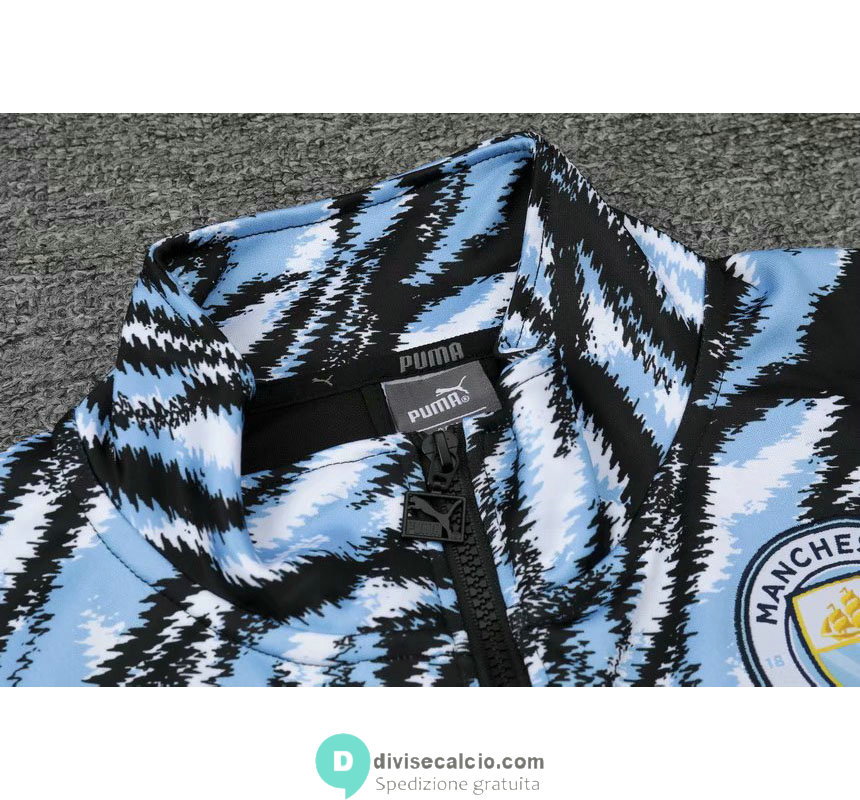 Manchester City Giacca Black Blue + Pantaloni Black 2021/2022