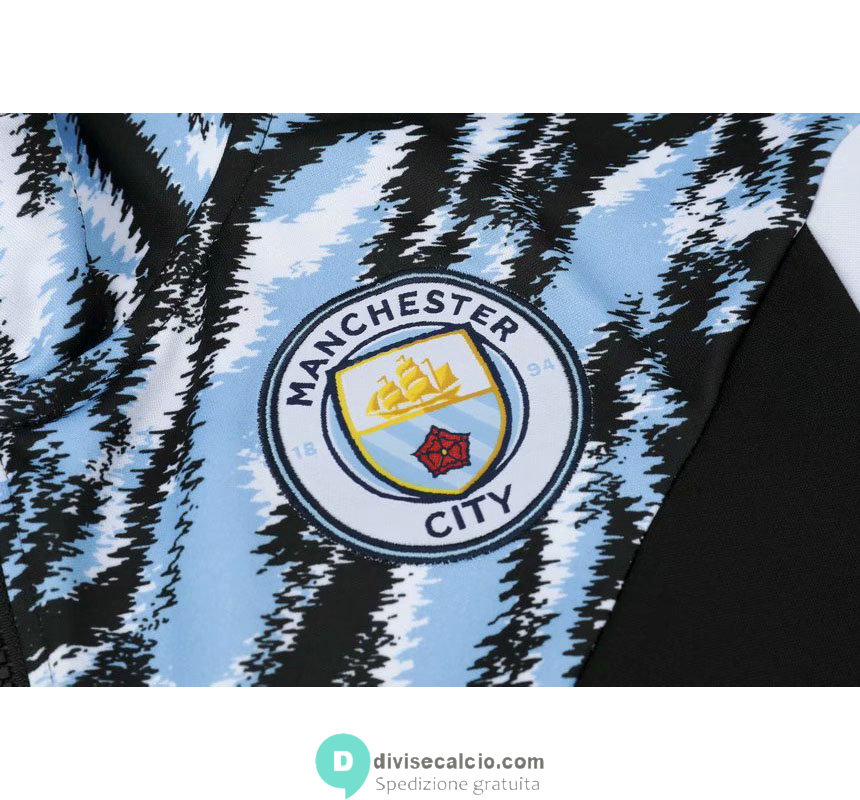 Manchester City Giacca Black Blue + Pantaloni Black 2021/2022