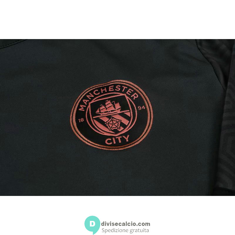 Manchester City Formazione Felpa Dark Grey + Pantaloni 2020/2021