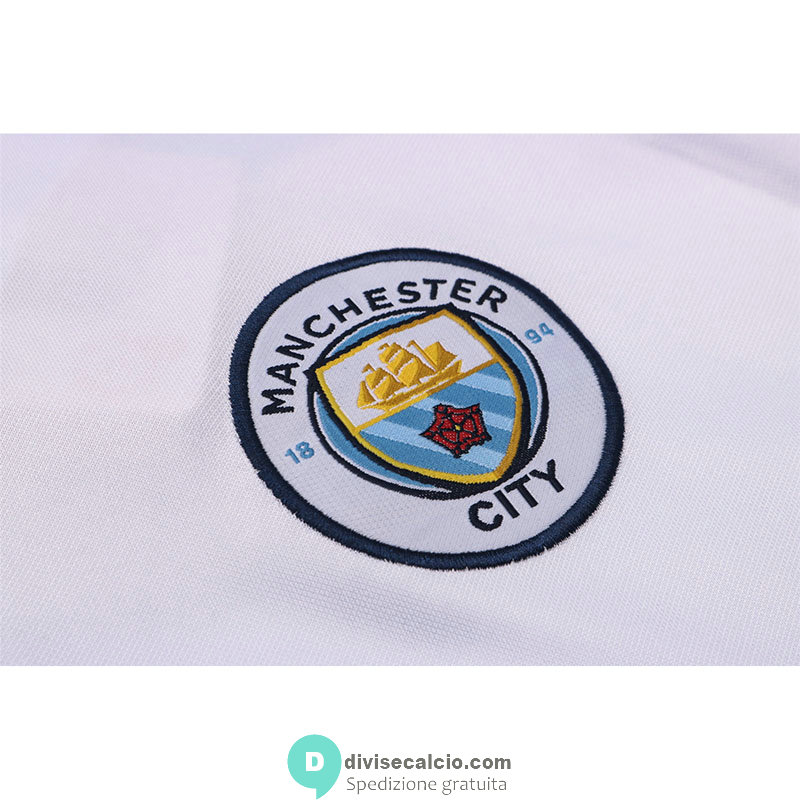 Manchester City Formazione Felpa White + Pantaloni 2020/2021