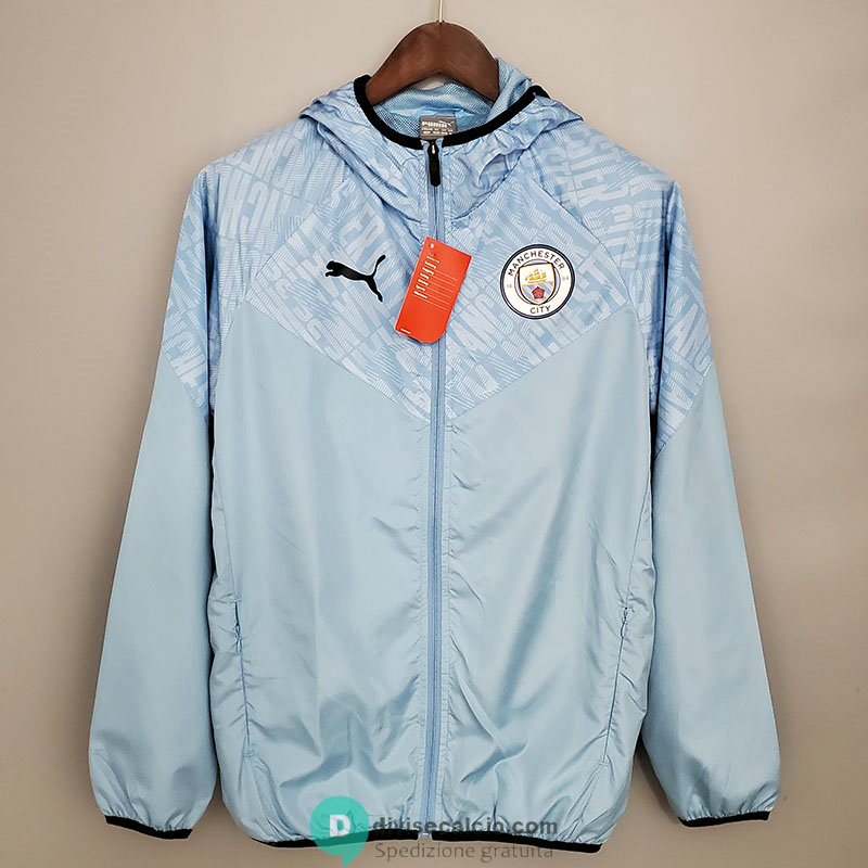 Manchester City Giacca A Vento Blue Blue 2021/2022