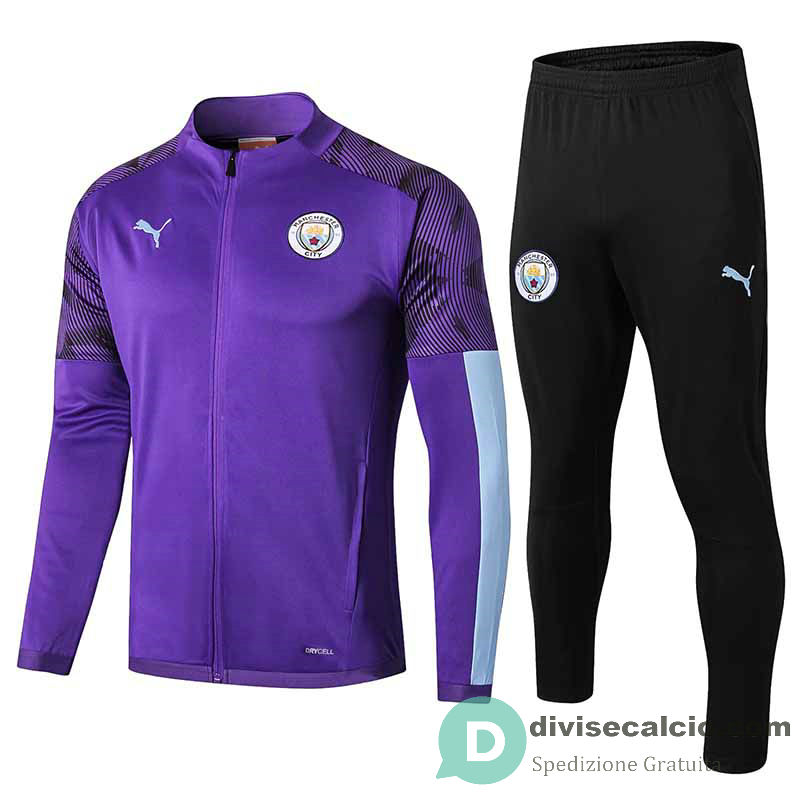Manchester City Giacca Purple + Pantaloni 2019/2020