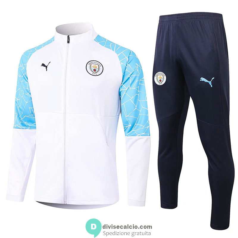 Manchester City Giacca White + Pantaloni 2020/2021