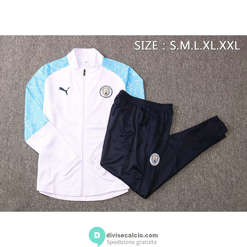 Manchester City Giacca White + Pantaloni 2020/2021