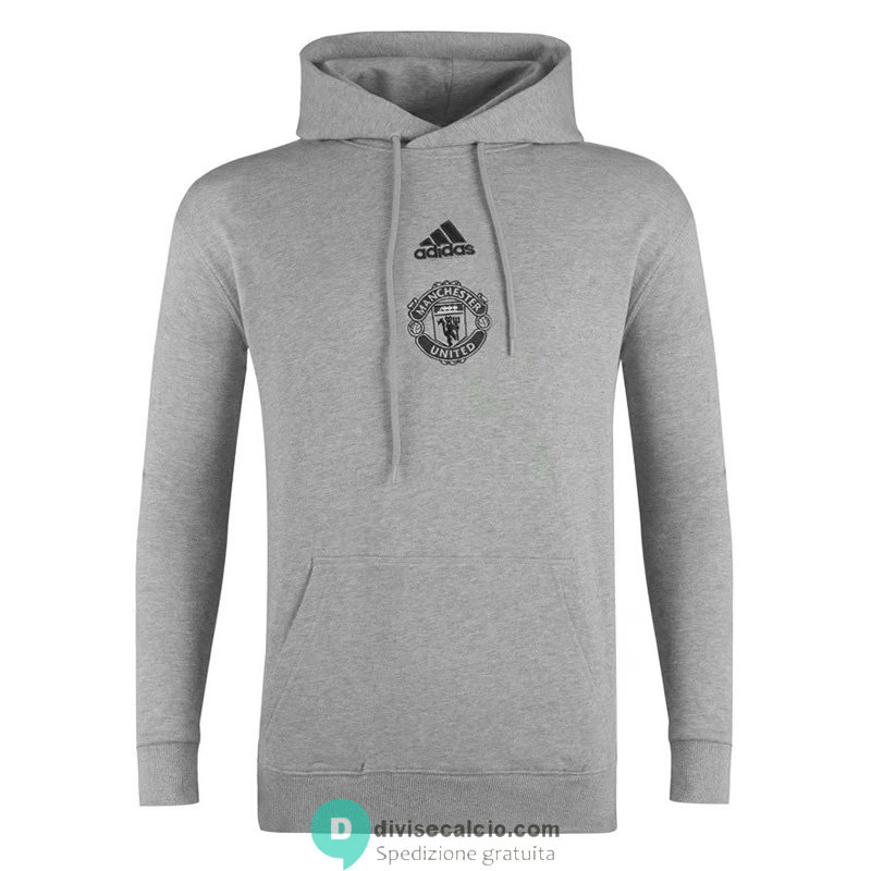 Manchester United Felpa Cappuccio Grey 2020/2021