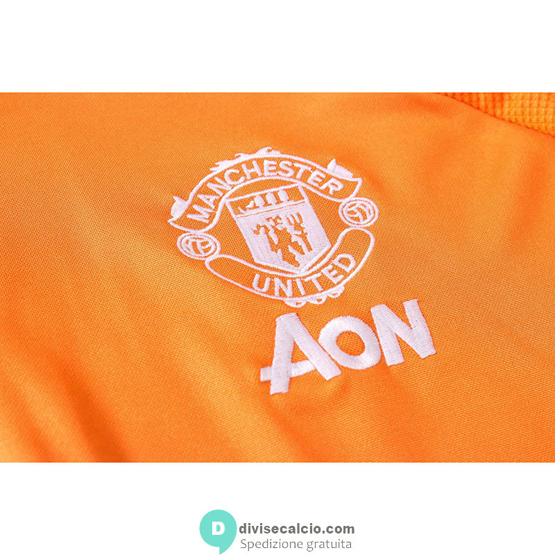 Manchester United Formazione Felpa Orange + Pantaloni 2020/2021