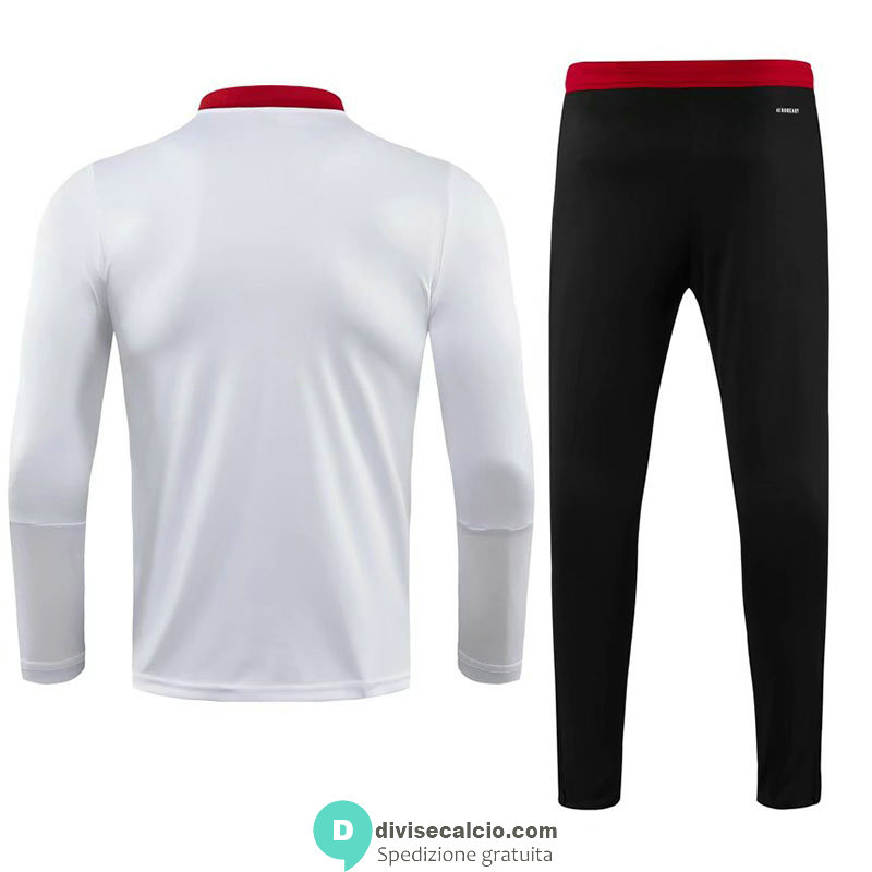 Manchester United Formazione Felpa White III + Pantaloni Black 2021/2022