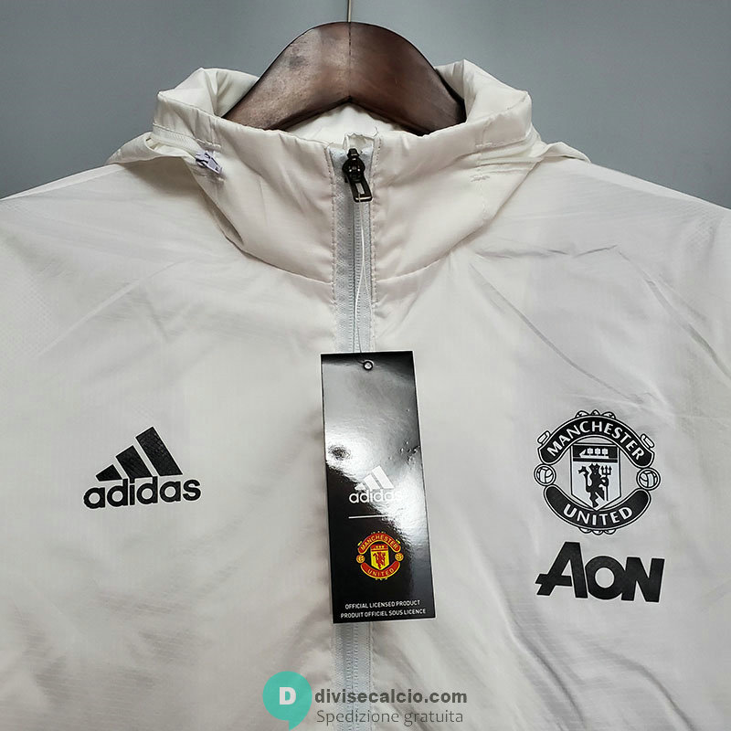 Manchester United Giacca A Vento White 2020/2021