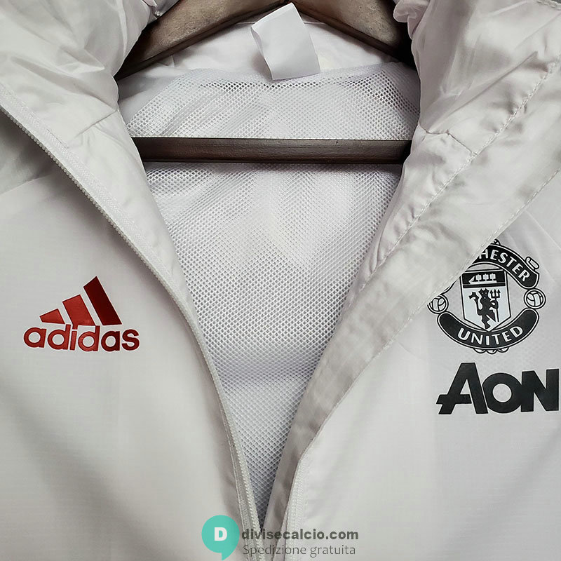 Manchester United Giacca A Vento White Black Red 2020/2021