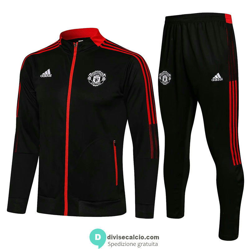 Manchester United Giacca Black III + Pantaloni Black 2021/2022