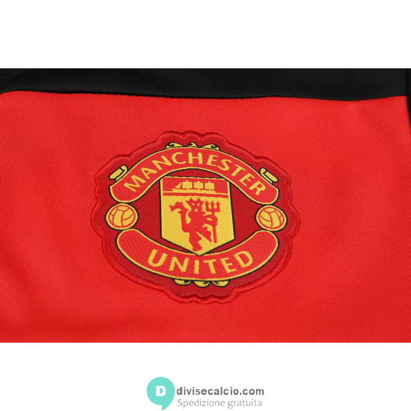 Manchester United Giacca Black Red + Pantaloni 2020/2021