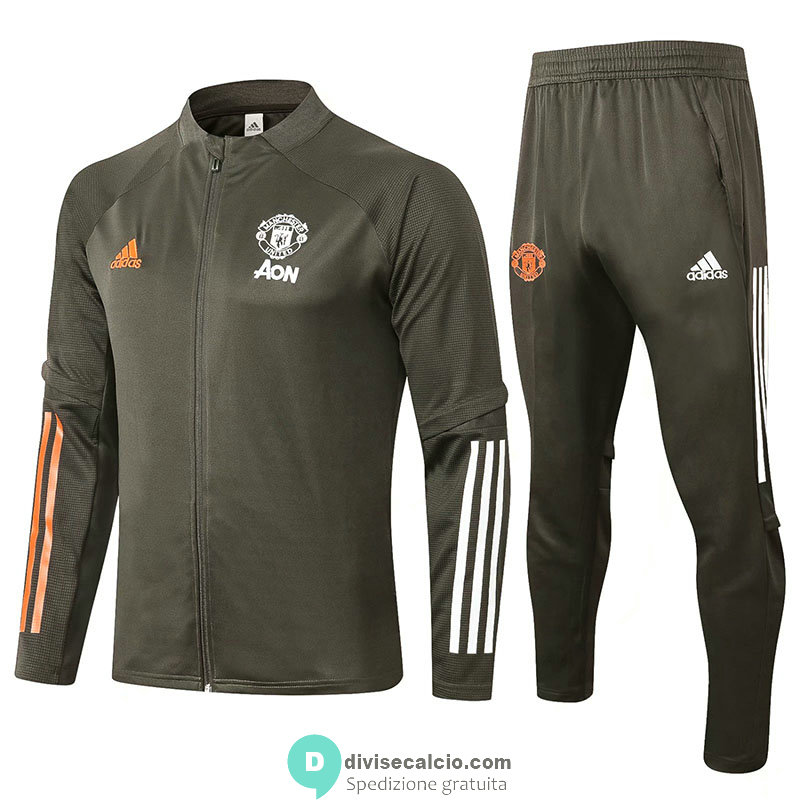 Manchester United Giacca Green + Pantaloni 2020/2021