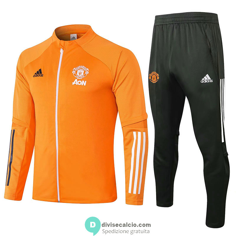 Manchester United Giacca Orange + Pantaloni 2020/2021