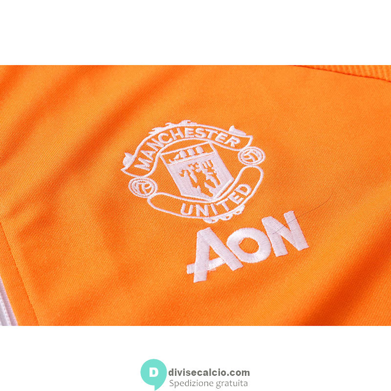 Manchester United Giacca Orange + Pantaloni 2020/2021