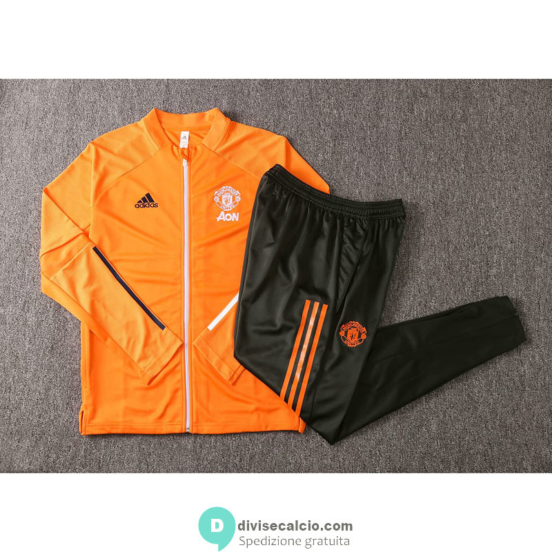 Manchester United Giacca Orange + Pantaloni 2020/2021