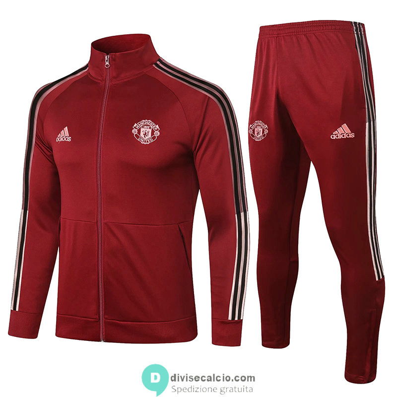 Manchester United Giacca Red + Pantaloni Red 2020/2021