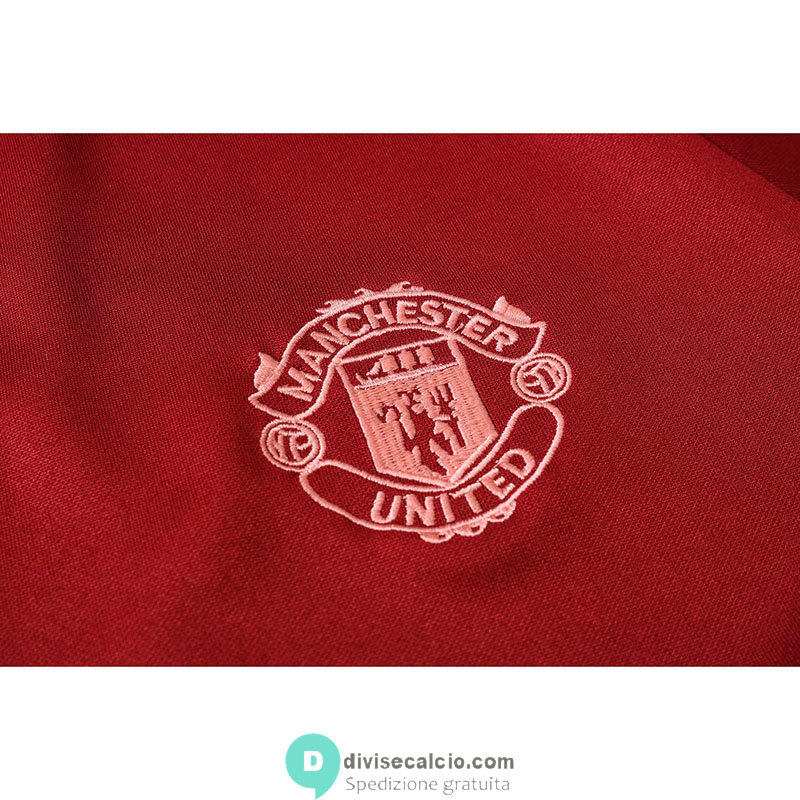 Manchester United Giacca Red + Pantaloni Red 2020/2021