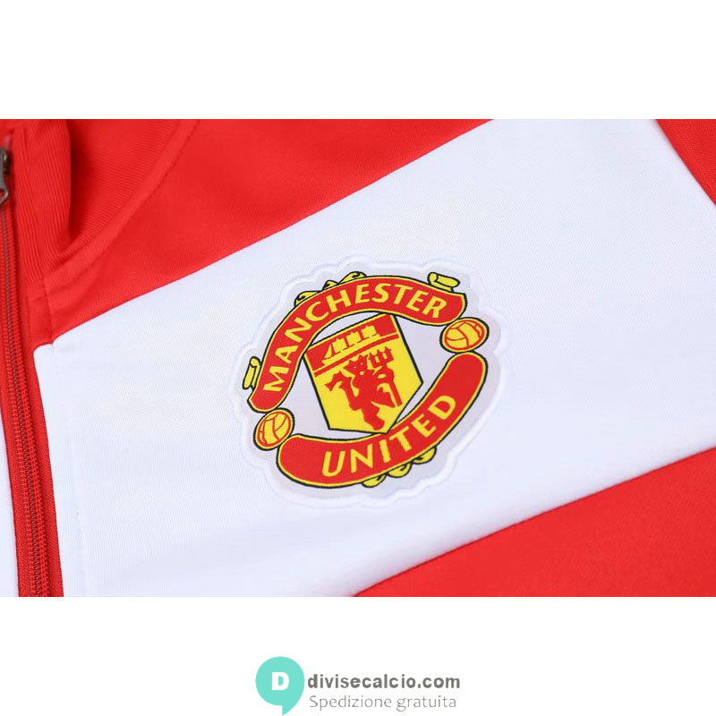 Manchester United Giacca Red White + Pantaloni 2020/2021