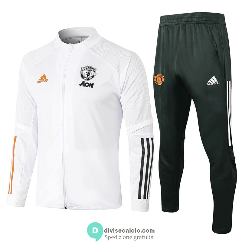 Manchester United Giacca White + Pantaloni 2020/2021