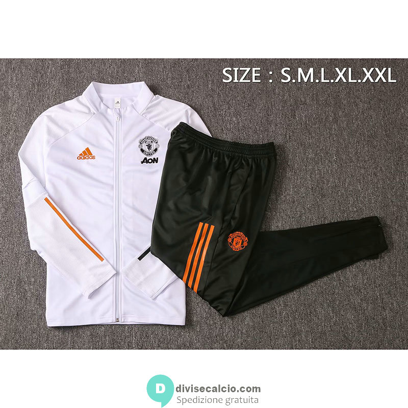 Manchester United Giacca White + Pantaloni 2020/2021