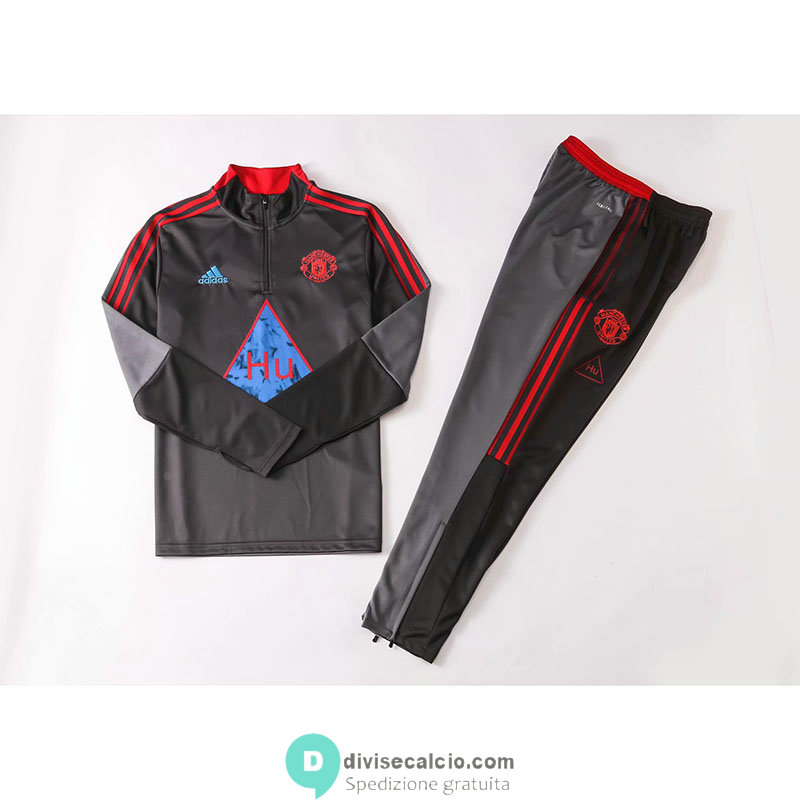 Manchester United x Humanrace Formazione Felpa Grey+ Pantaloni 2020/2021