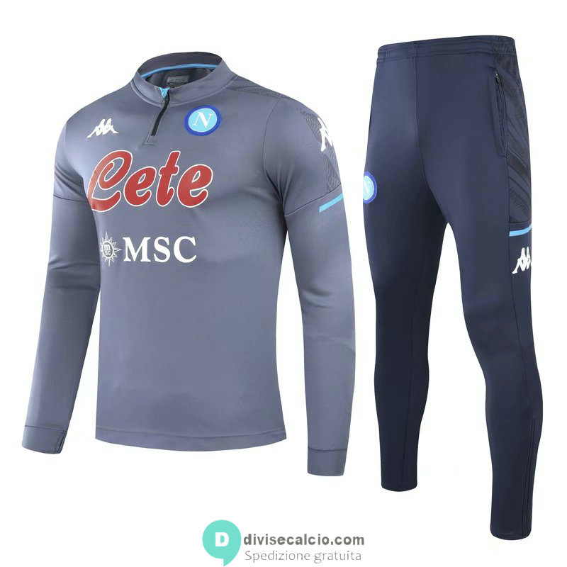 Napoli Formazione Felpa Grey + Pantaloni 2020/2021