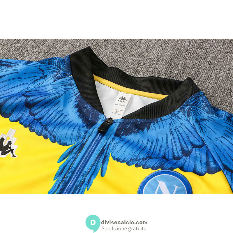 Napoli Kappa x Marcelo Burlon Giacca Yellow + Pantaloni 2021/2022