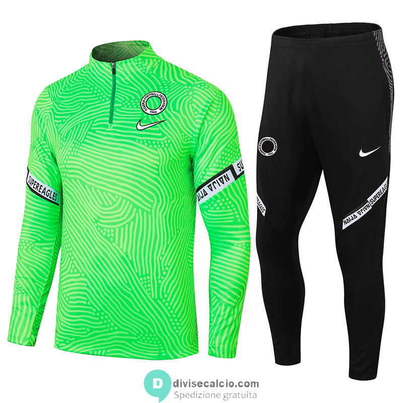 Nigeria Formazione Felpa Green + Pantaloni 2020/2021