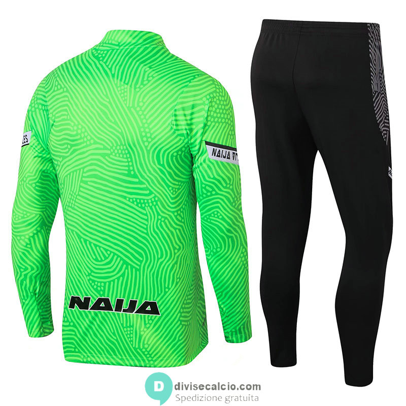 Nigeria Formazione Felpa Green + Pantaloni 2020/2021