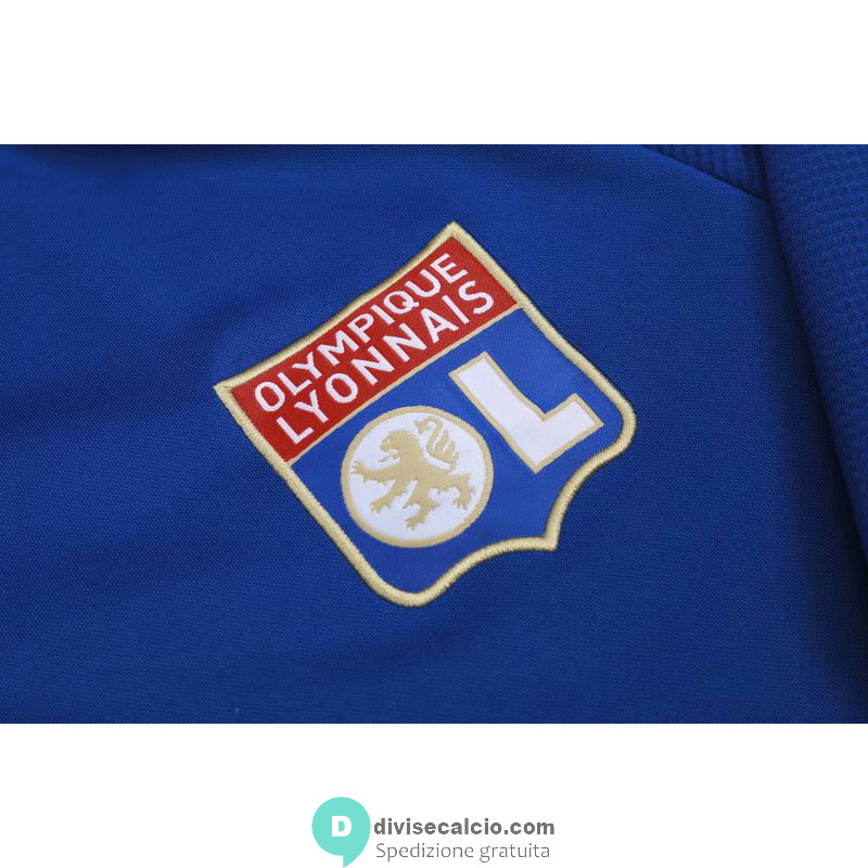 Olympique Lyonnais Formazione Felpa Blue + Pantaloni 2020/2021