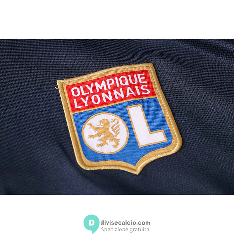 Olympique Lyonnais Formazione Felpa Navy + Pantaloni 2020/2021