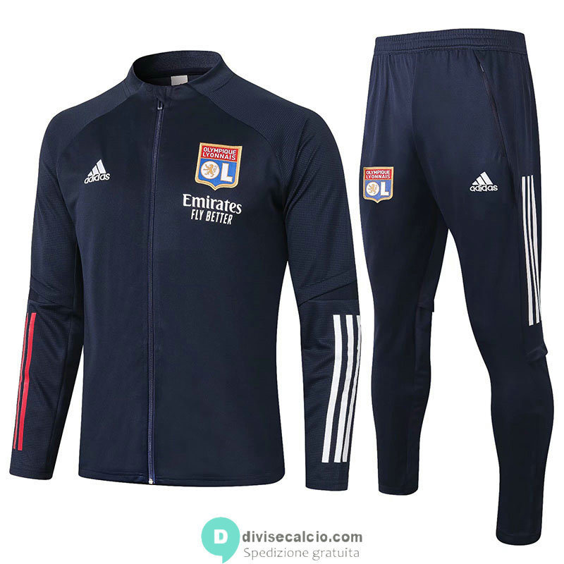 Olympique Lyonnais Giacca Navy + Pantaloni 2020/2021