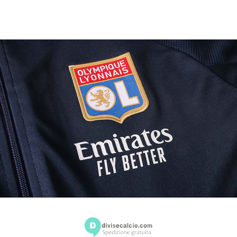 Olympique Lyonnais Giacca Navy + Pantaloni 2020/2021