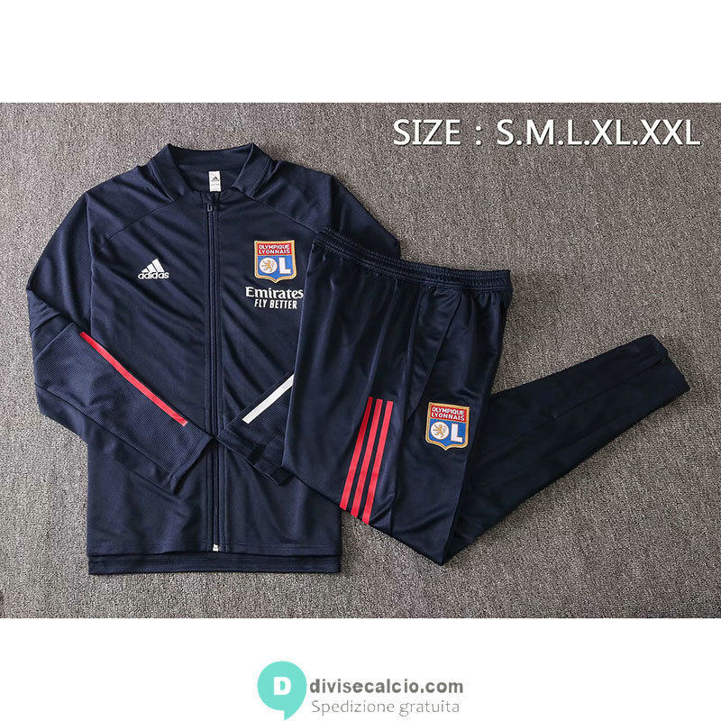 Olympique Lyonnais Giacca Navy + Pantaloni 2020/2021