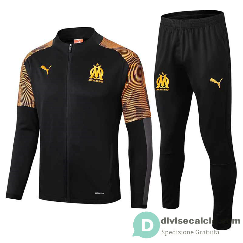 Olympique Marseille Giacca Black Yellow + Pantaloni 2019/2020