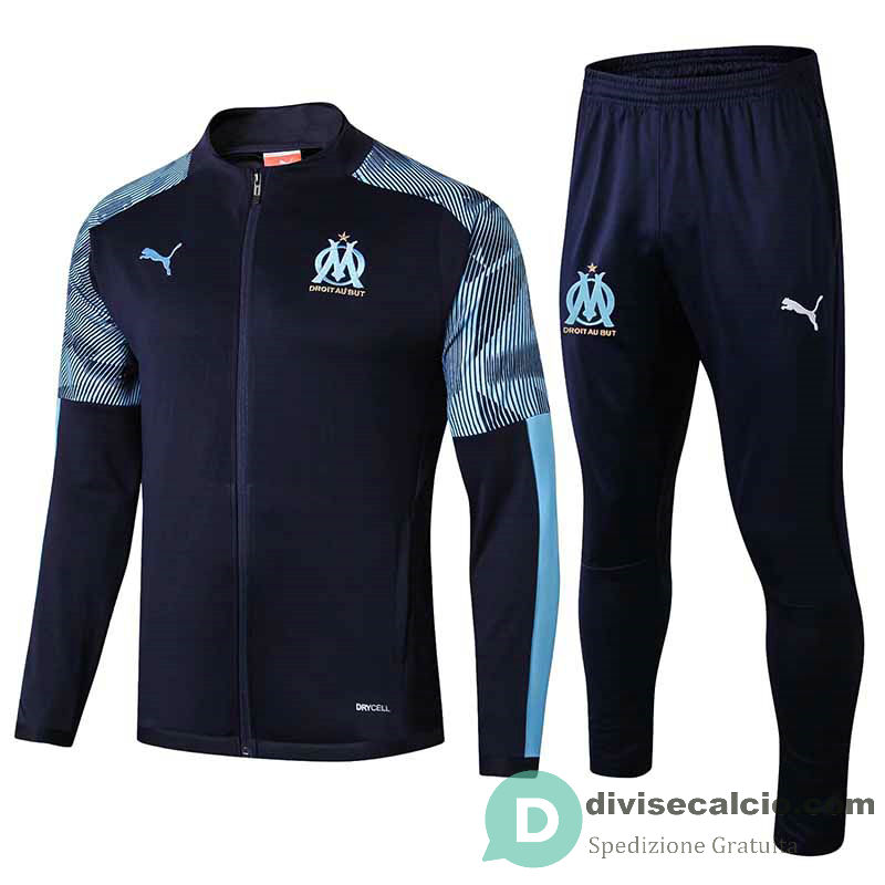 Olympique Marseille Giacca Navy Blue + Pantaloni 2019/2020