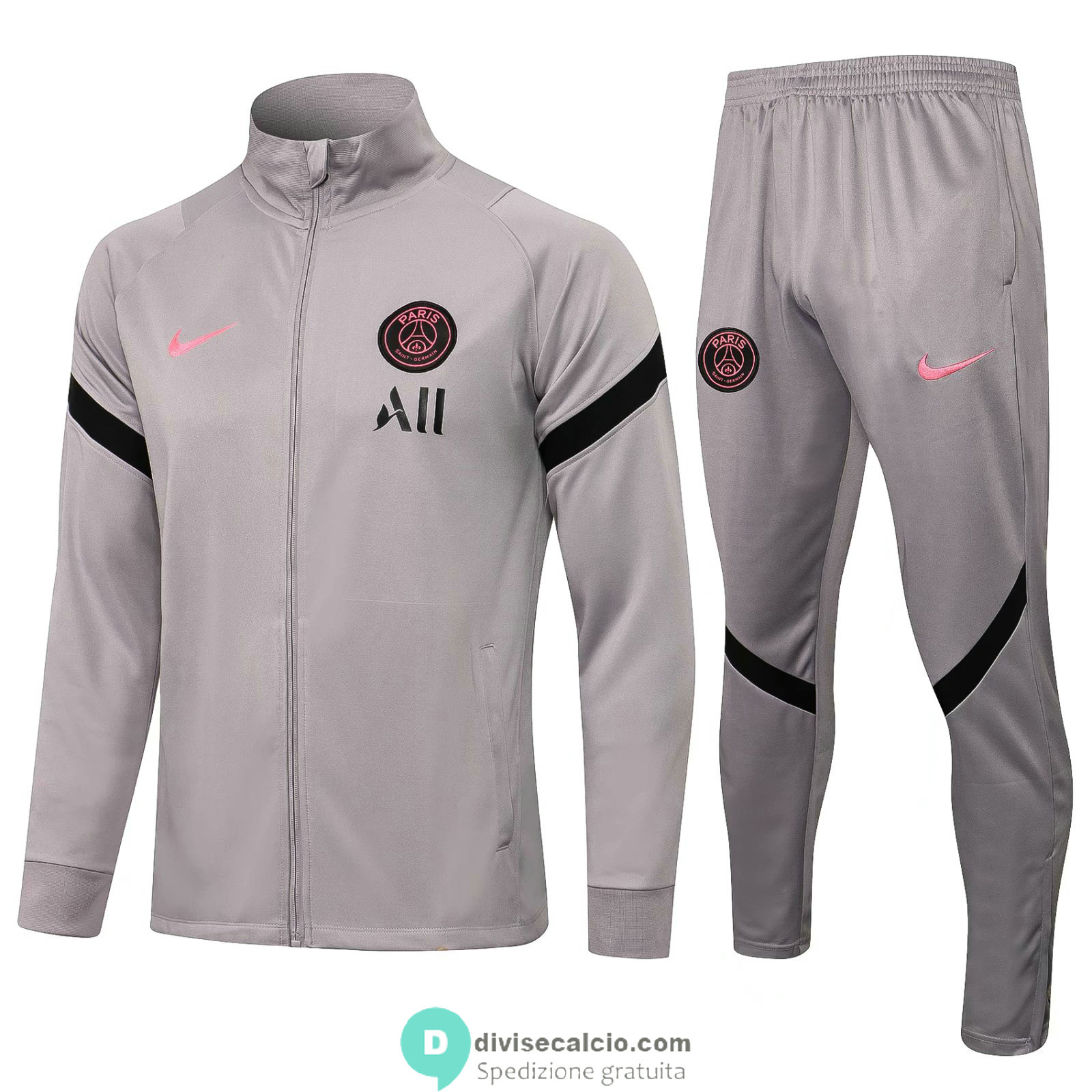 PSG Giacca Grey+ Pantaloni Grey 2021/2022